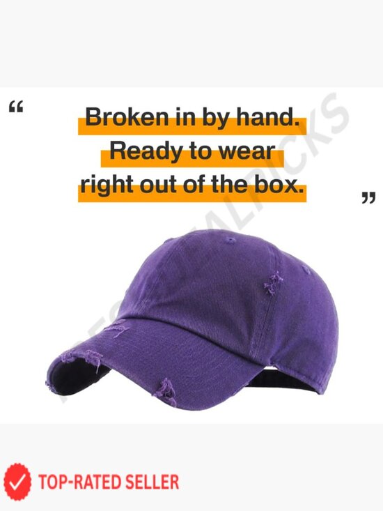 Vintage Washed Distressed Cotton Dad Hat Baseball Cap Adjustable Unisex Headwear main image 5